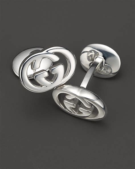 gucci link silver|gucci sterling silver cufflink.